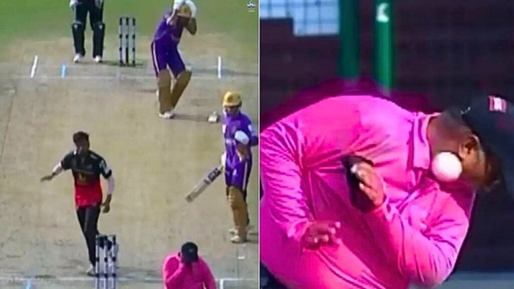 বলের আঘাতে আইসিইউতে ভারতীয় আম্পায়ার