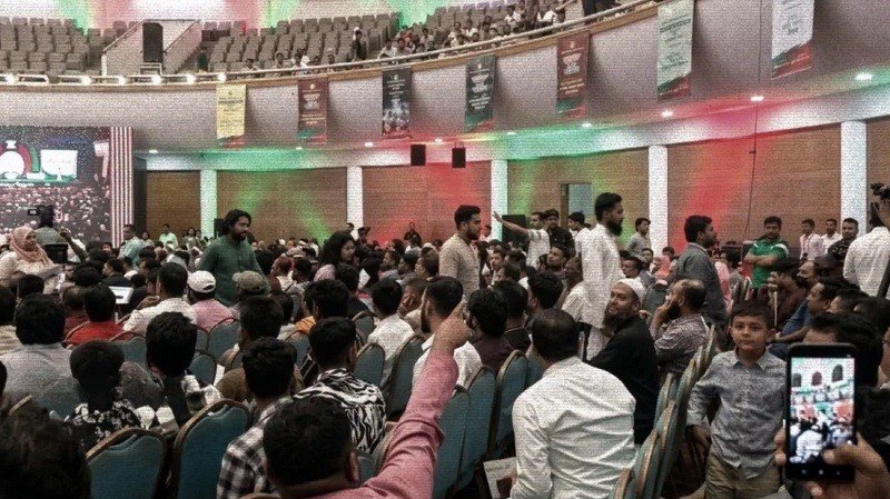 জুলাই গণঅভ্যুত্থান অনুষ্ঠান বয়কট করে অডিটোরিয়াম ত্যাগ করলেন এনসিপি নেতারা