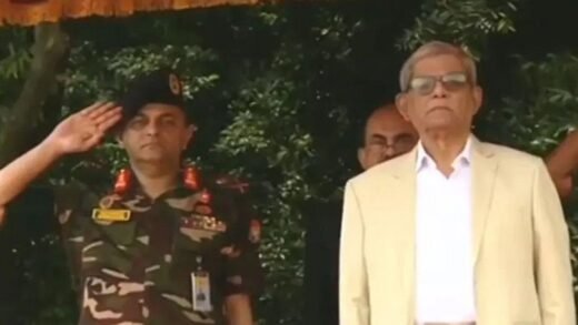বঙ্গভবনে রাষ্ট্রপতিকে গার্ড অব অনার প্রদান