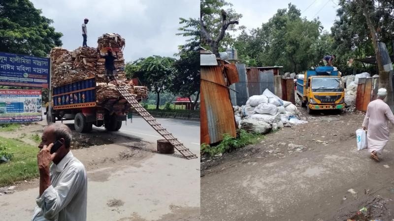 বুড়িচংয়ে ভাঙারির আড়ালে চোরাই মাল ও মাদক ব্যবসা