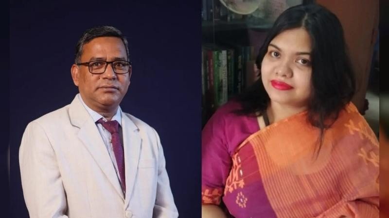 জাতীয় সংগীতের ব্যাকগ্রাউন্ডে শেখ হাসিনার ছবি, নোবিপ্রবির দুই শিক্ষক শোকজ