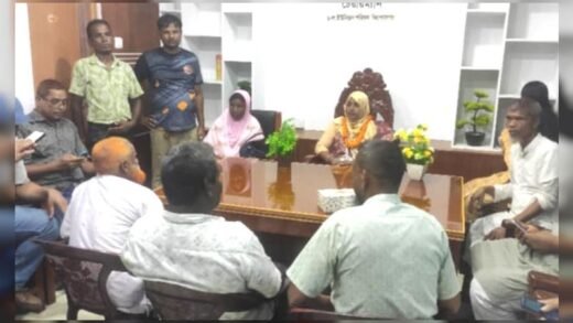 কিশোরগঞ্জ সদর ইউপির চেয়ারম্যানের চেয়ারে বসলেন মালেকা বেগম