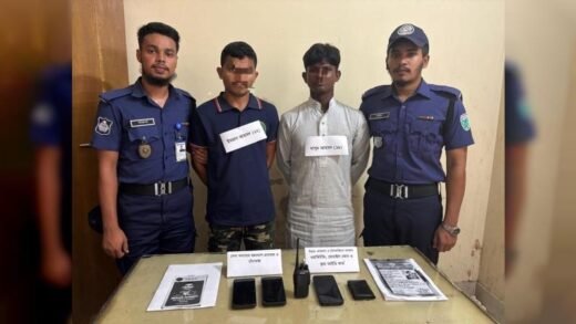 মৌলভীবাজারে সেনাবাহিনীর সদস্য পরিচয়ে চাঁদাবাজি: গ্রেপ্তার ২