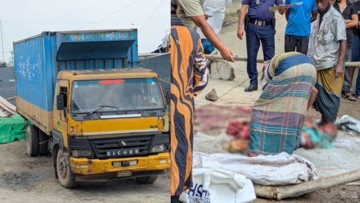 রূপগঞ্জে মালবাহী ট্রাকের চাপায় বৃদ্ধ নিহত, চালক আটক