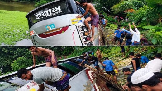 গৌরনদীতে ইরান পরিবহন ও লরির মুখোমুখি সংঘর্ষ, আহত ৫