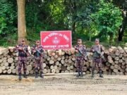 রামগড়ে ১৬ লাখ টাকার অবৈধ কাঠ জব্দ করলো বিজিবি