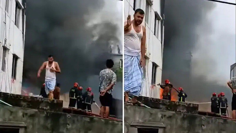 বাড্ডায় ফার্নিচারের গোডাউনে আগুন, নিয়ন্ত্রণে ২ ইউনিট
