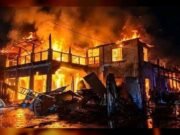 গৌরীপুরের ঐতিহ্যবাহী ঝলমল সিনেমা হলে আগুন, ব্যাপক ক্ষয়ক্ষতি