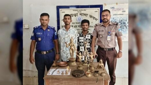 আখাউড়ায় রাধামাধব আখড়ায় চুরি: গ্রেপ্তার ২