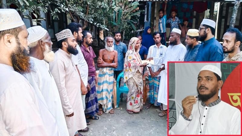 বিডি২৪লাইভে সংবাদ প্রকাশের পর অসহায় পরিবারের পাশে এমপি মাসুদ