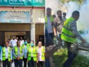 মশক নিধন কার্যক্রম নিয়ে মাঠে নেমেছেন কিশোরগঞ্জের মেয়র প্রার্থী শফিকুল