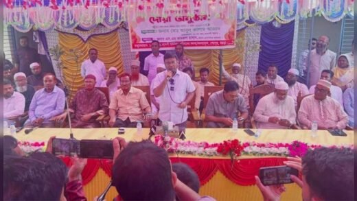 দীর্ঘ ১৫ বছর পর নিজস্ব জমিতে কার্যালয় পেল শাহবন্দেগী ইউনিয়ন পরিষদ