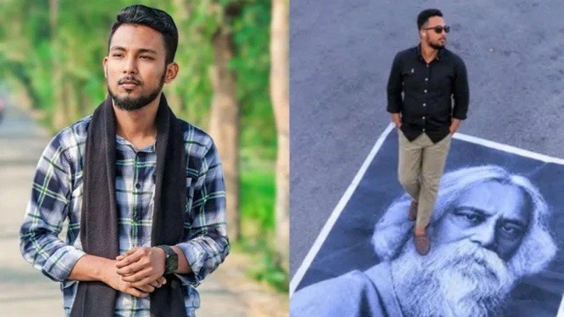 রবীন্দ্রনাথের ছবি পায়ের নিচে রেখে পোস্ট, ছাত্রদল নেতা বহিষ্কার