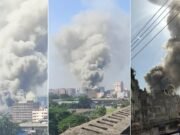 টঙ্গীতে ওষুধ কারখানার কেমিক্যাল গোডাউনে ভয়াবহ আগুন