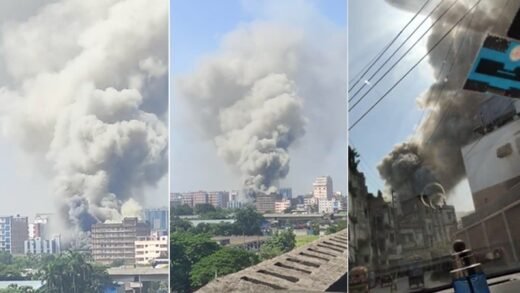 টঙ্গীতে ওষুধ কারখানার কেমিক্যাল গোডাউনে ভয়াবহ আগুন