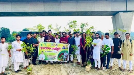 জবির দ্বিতীয় ক্যাম্পাসে দুই শতাধিক গাছ রোপণ করলেন ছাত্রদল নেতা জাফর