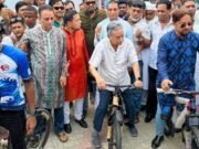 দেশের প্রথম সাইকেল ট্র্যাকের উদ্বোধন করলেন অর্থমন্ত্রী