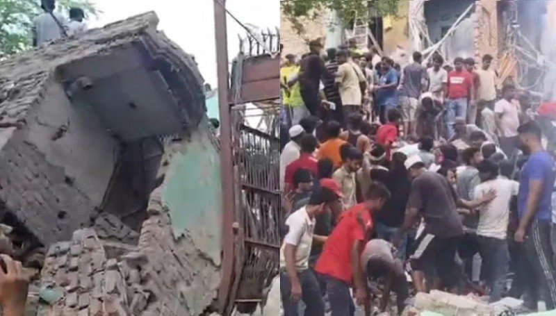 হুড়মুড়িয়ে ভেঙে পড়ল ৫ তলা ভবন, বহু হতাহতের শঙ্কা